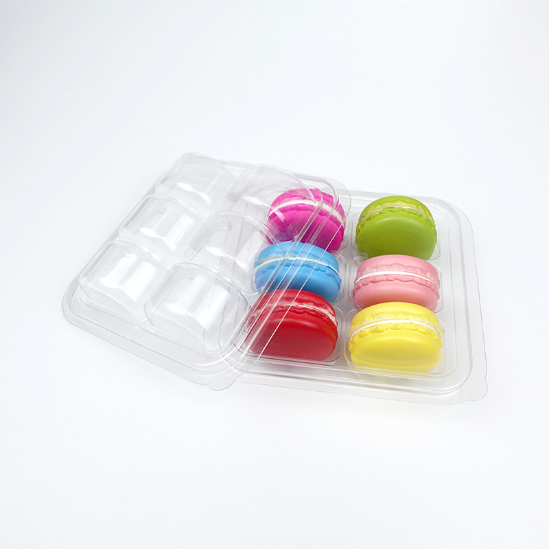 6 macarons plastic blister tray