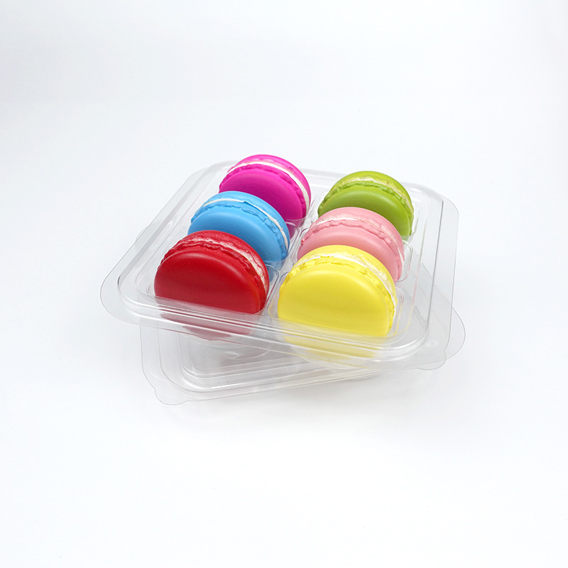 6 macarons plastic blister tray