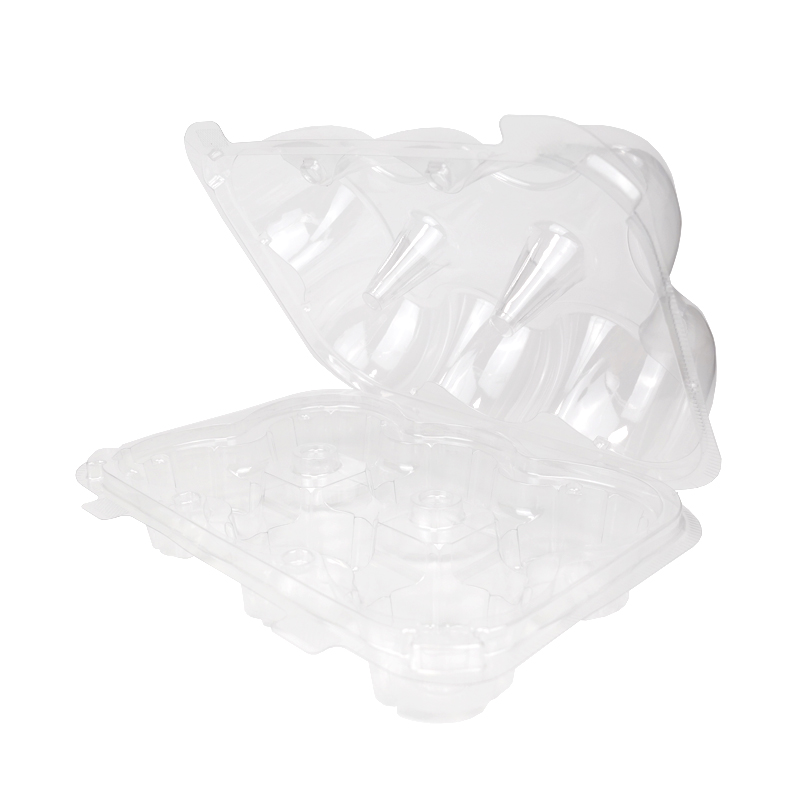 6 pack plastic cupcake containers