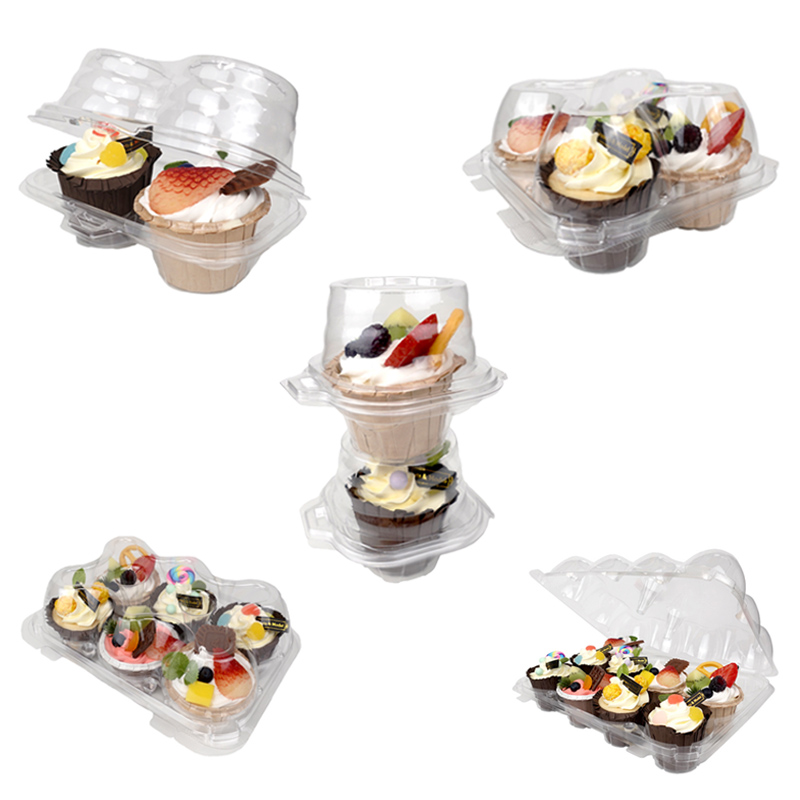 clear cupcakes containers individual 