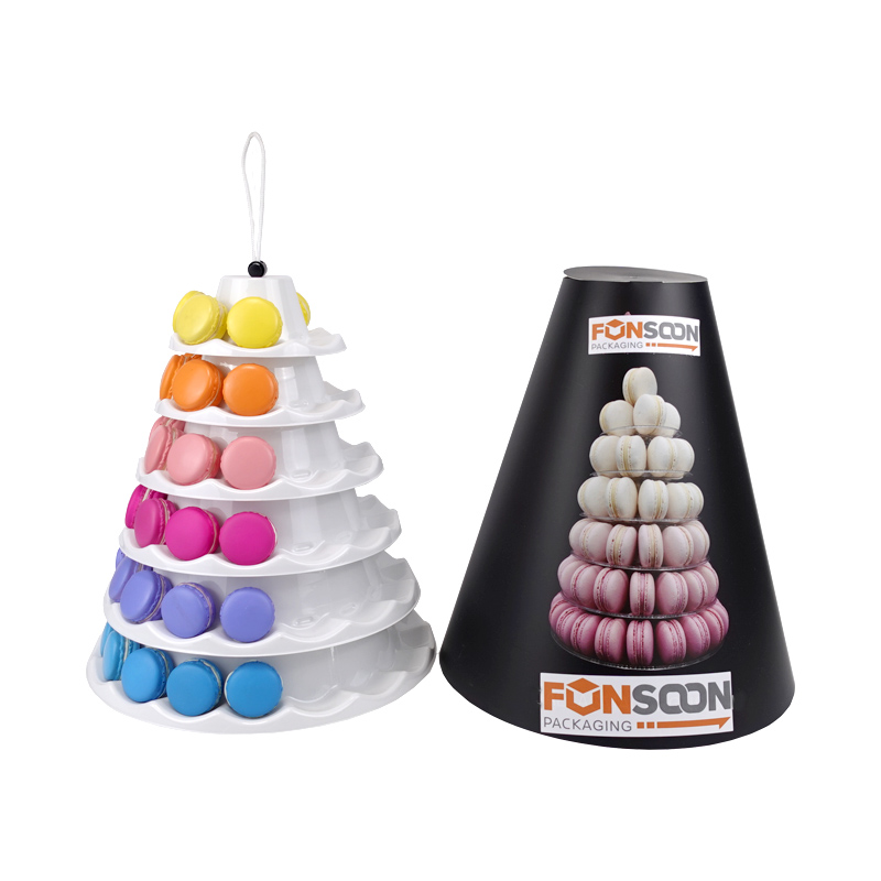 3 4 5 6 tiers macaron towers with paper cover