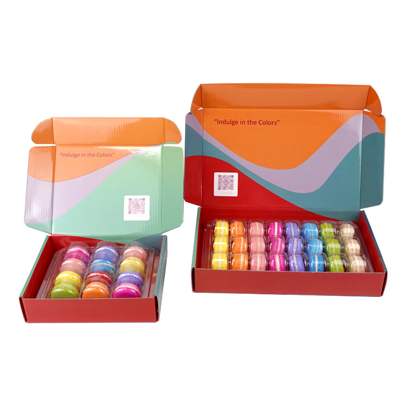 Macaron cookie mailer shipping boxes