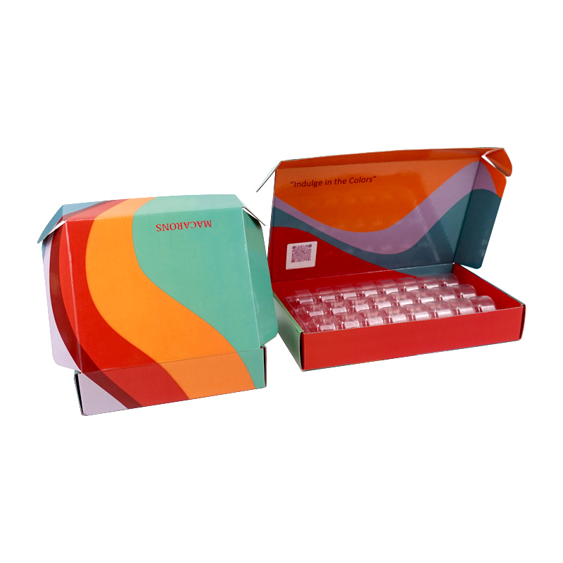 Macaron cookie mailer shipping boxes