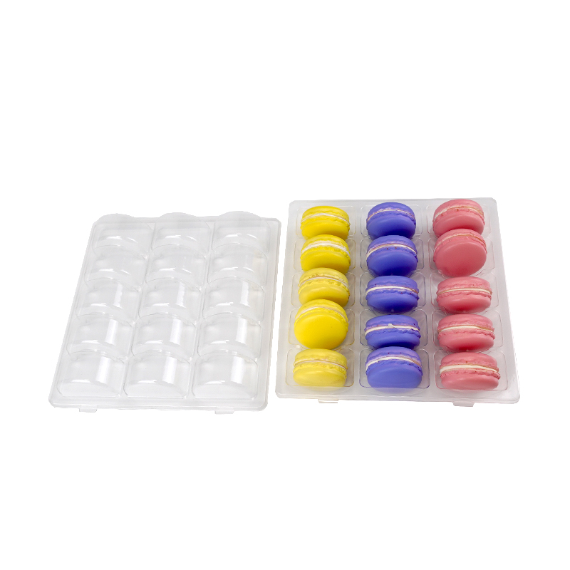 15 macarons clear blister tray