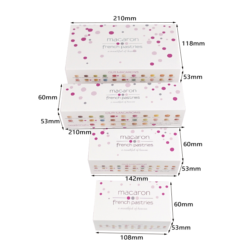 3 4 6 12 macaron paper drawer boxes