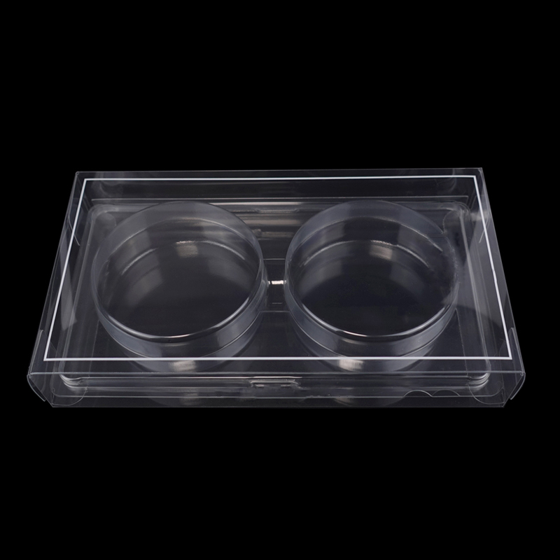 2 cookies clear packaging box