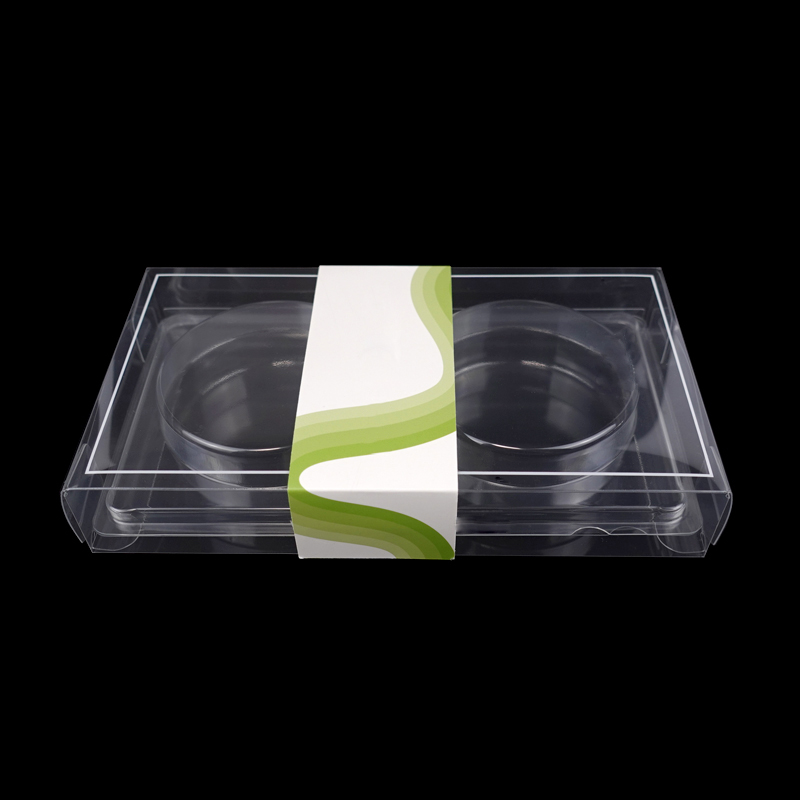 2 cookies clear packaging box