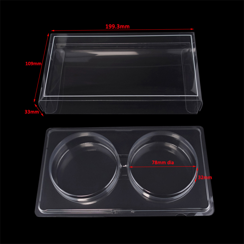 2 cookies clear packaging box