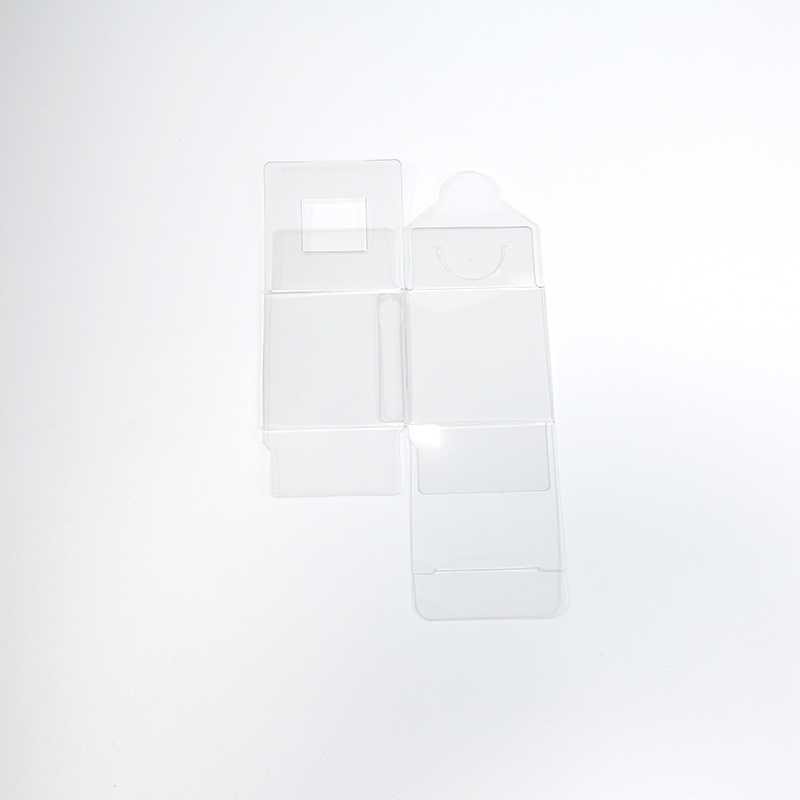 clear PET plastic macaron folding box