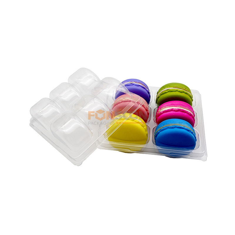 6 macarons plastic blister tray