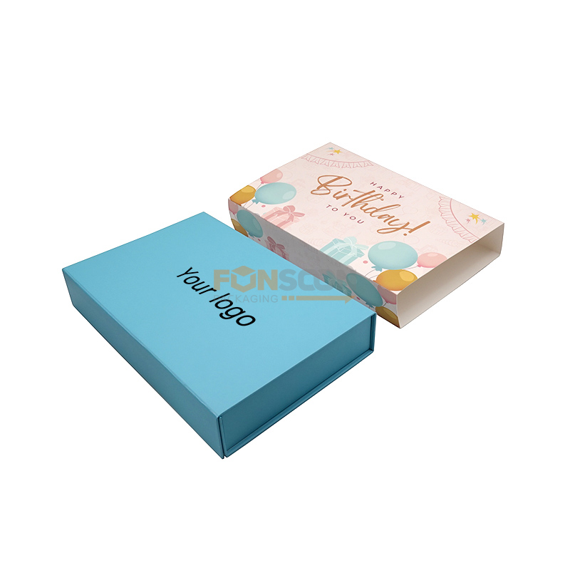 24 macarons magnet cardboard box with insert