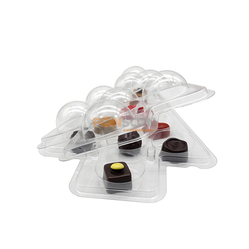 tree shape truffle chocolate plastic tray