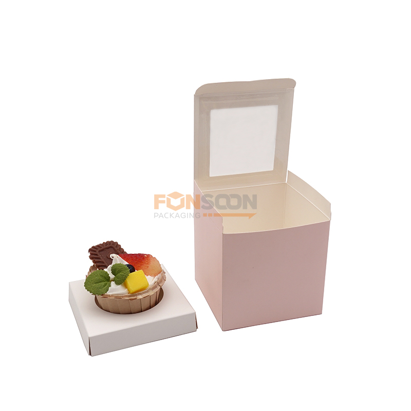 1,2,4,6,12 Cupcake paper boxes with window