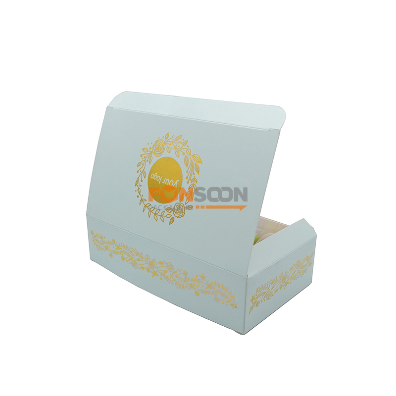 12 macarons paper packaging box with insert