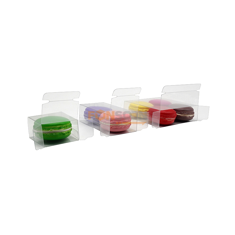 clear plastic folding box for macarons