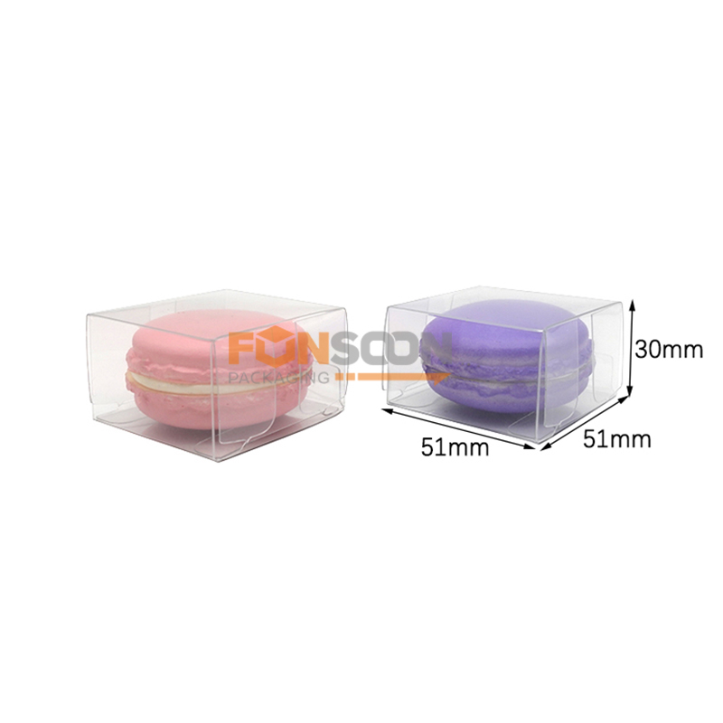 clear plastic folding box for macarons