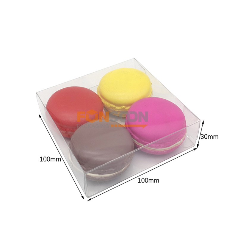 clear plastic folding box for macarons