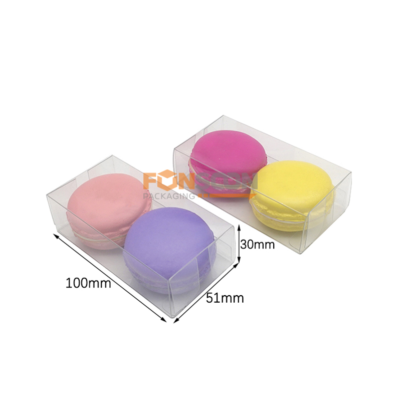 clear plastic folding box for macarons