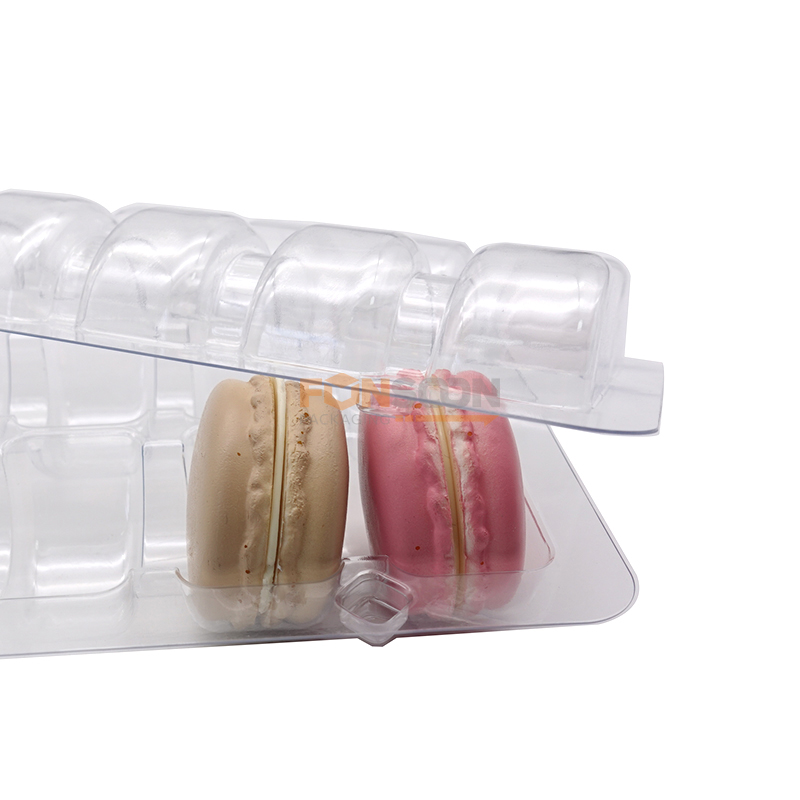 12 macarons plastic blister box