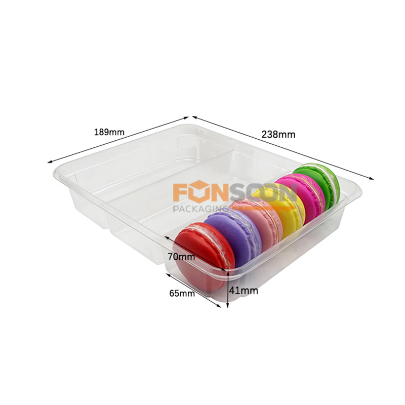 Dessert macaron plastic display tray