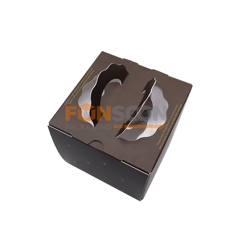  5 inch cake paper box with top handle