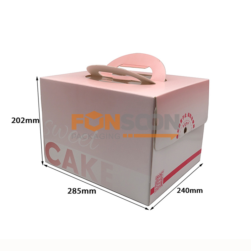 9 inch cake paper box with handle