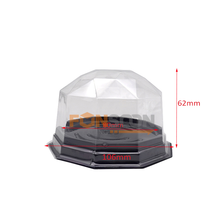 Cake Disposable Plastic Container with dome lid