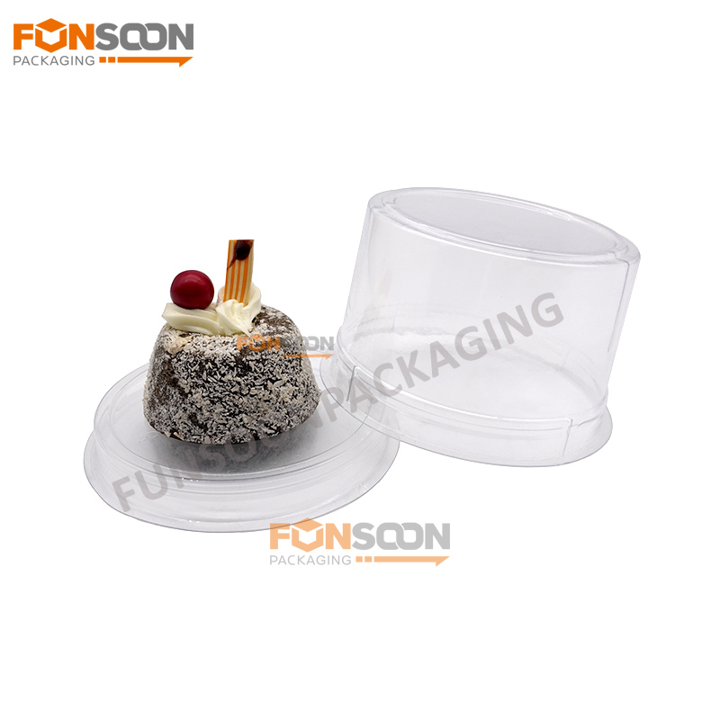 round cake plastic blister container