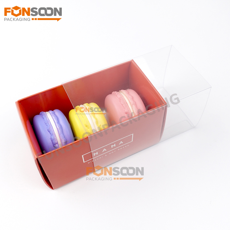 3 macaron paper drawer box