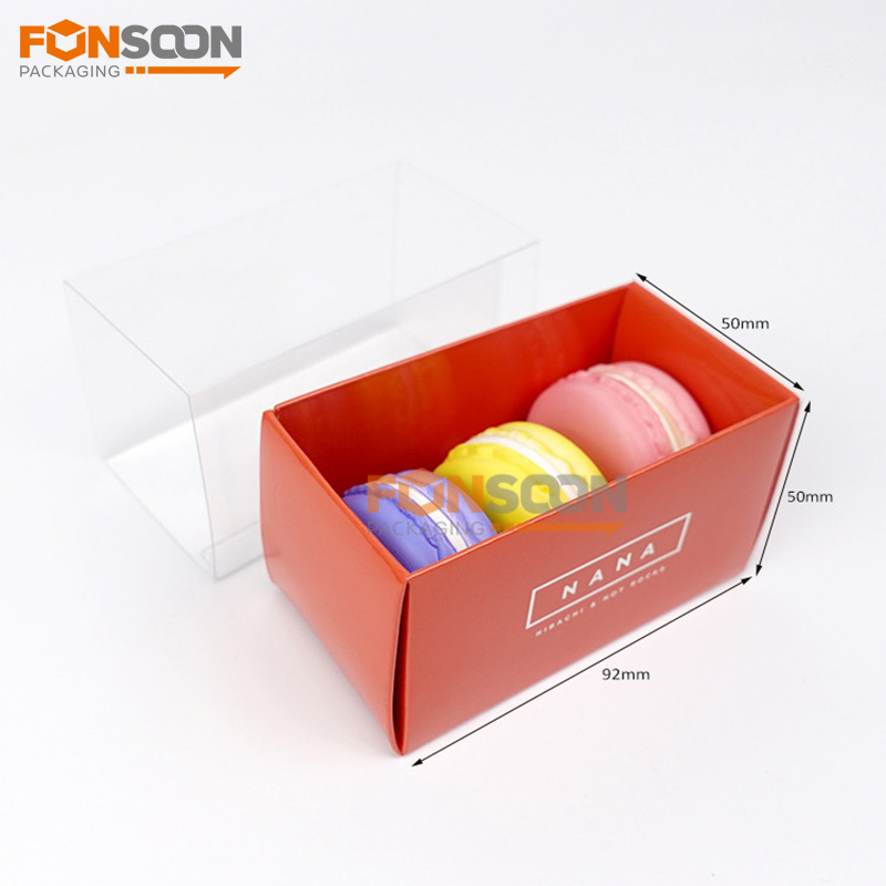 3 macaron paper drawer box