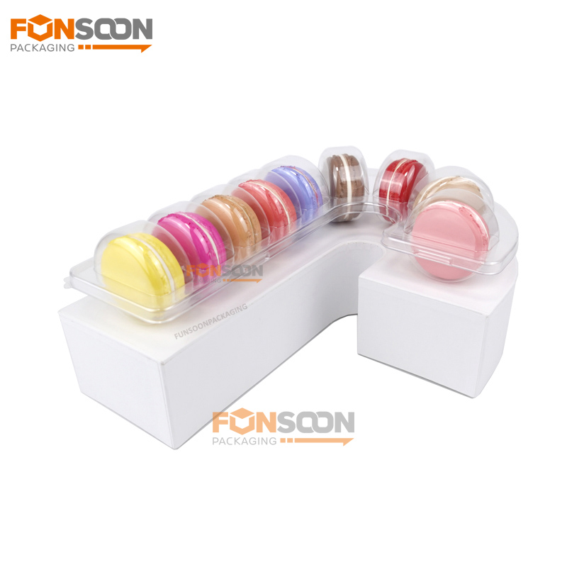 J shape macarons gift box