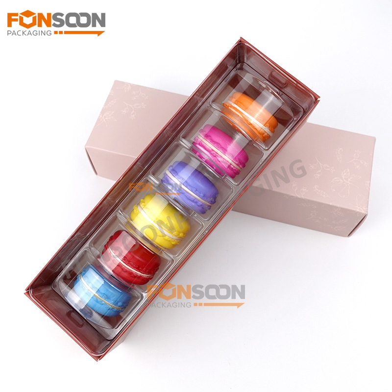 6 packs macaron paper gift box