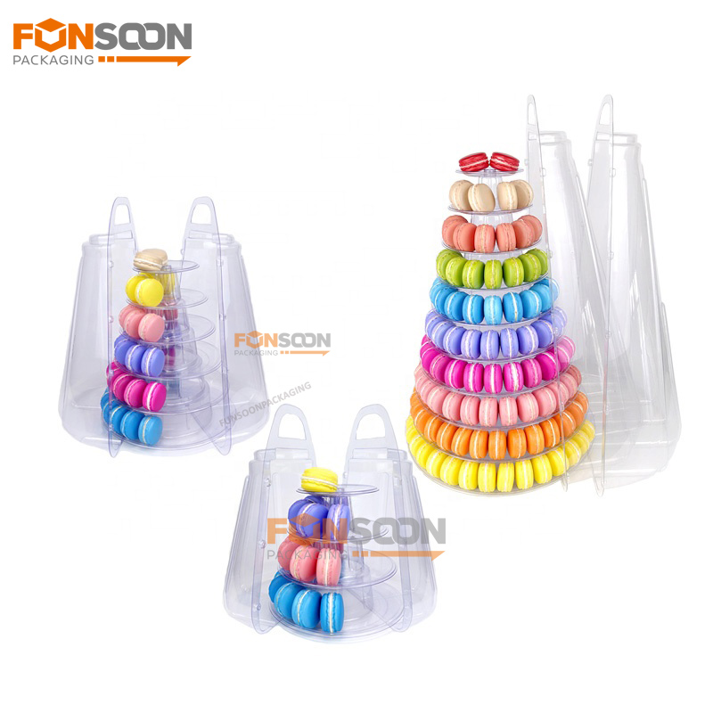 4 6 10 tier macaron tower with carrying case