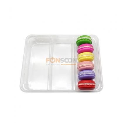 Dessert macaron plastic display tray