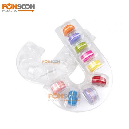 macaron clear plastic blister tray